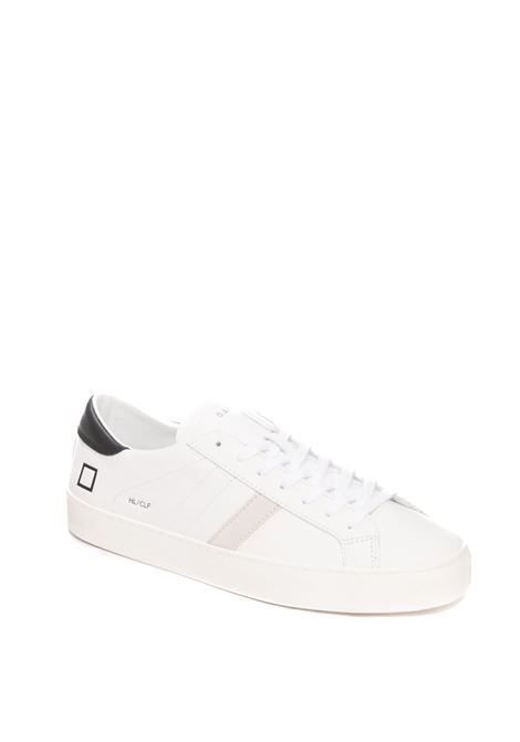 Sneaker hill low calf bianco/nero D.A.T.E. | HILL LOW UCALF-WHT/BLK